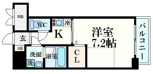 ラシャルム西宮本町の間取り