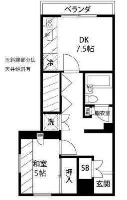 品川区荏原のマンションの間取り