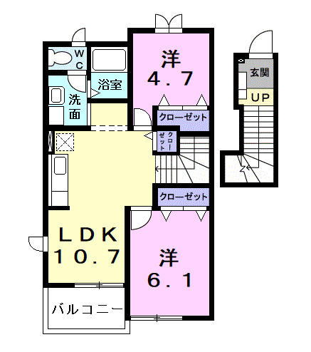 ミールム iの間取り