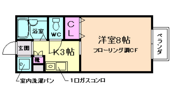 【シャンテコート瀬川の間取り】