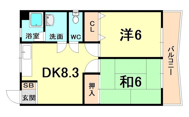 第六豊マンションの間取り