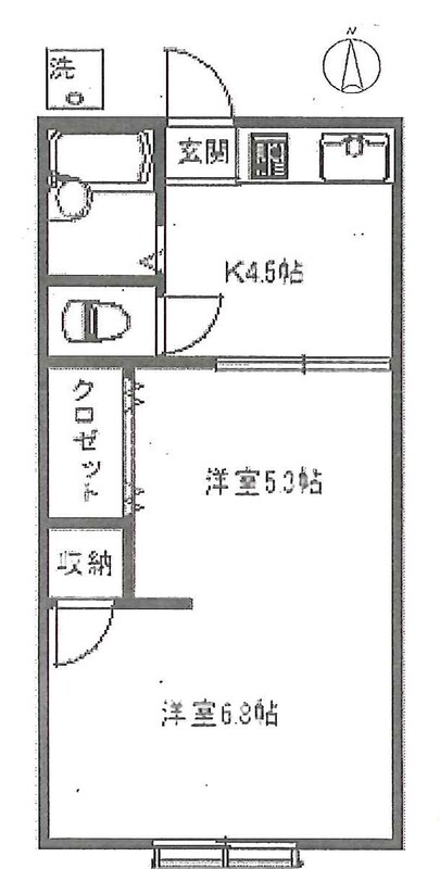 宏菱ハイツの間取り