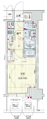 プレサンス梅田北ディアの間取り