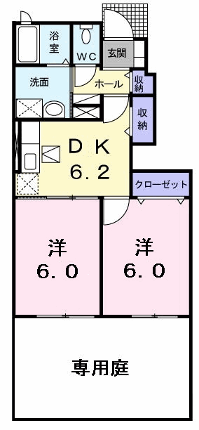 ビッグ　シャトーDの間取り