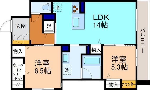 トゥールモンドルポの間取り