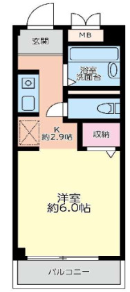 横浜市南区大橋町のマンションの間取り