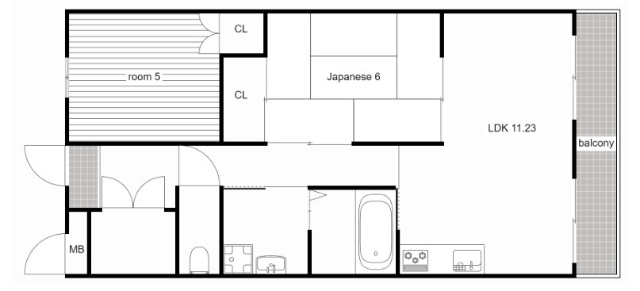 クレアール壱番館の間取り