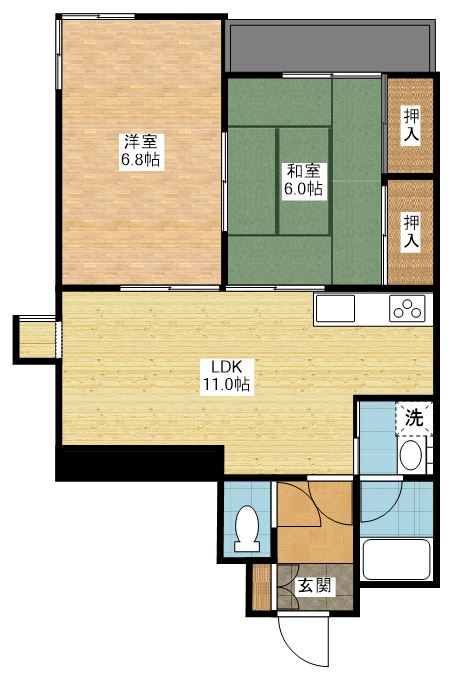 イストワール城山の間取り