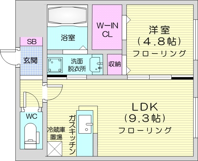 GLASS N21の間取り