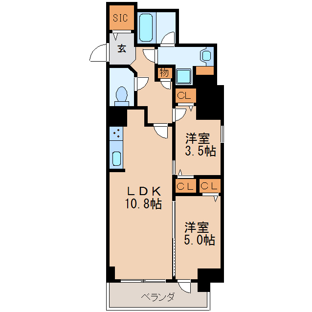 プレサンスＴＨＥ久屋大通レジェンドの間取り