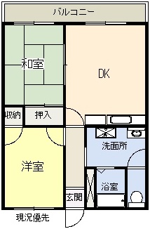 ハイツくるみＭの間取り