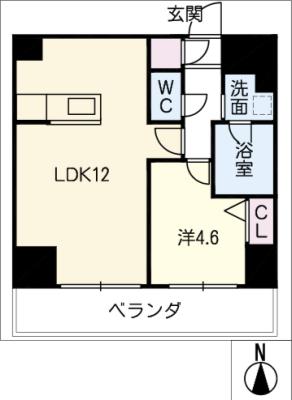 プレミアム大須の間取り