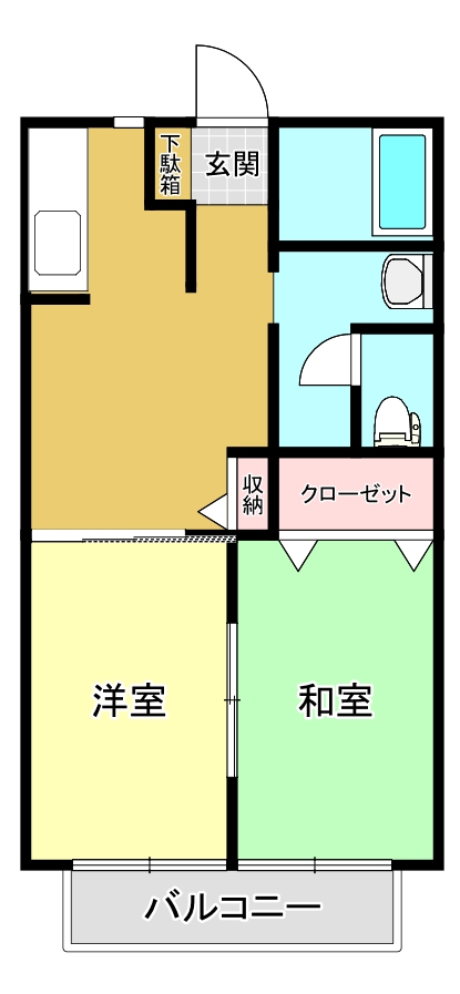 S.フラットの間取り