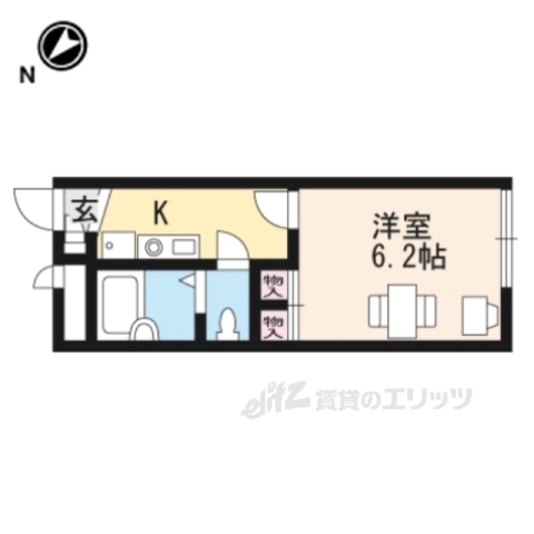 レオパレスシャンテ高宮の間取り