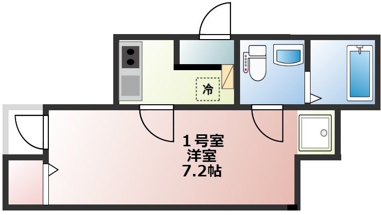 ベイルーム横須賀中央の間取り