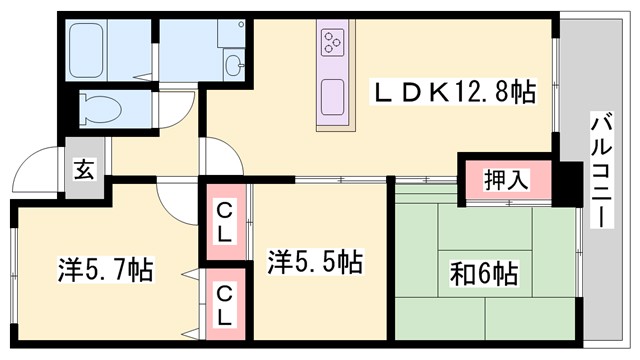 フローリッシュIの間取り