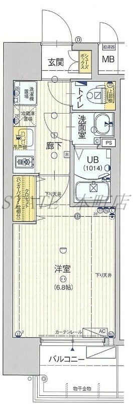 フォーリアライズ弁天町クロスの間取り