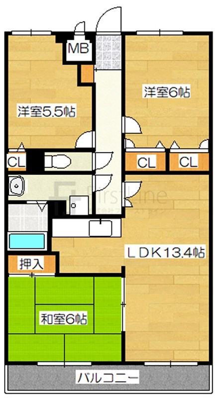 シャトレ弐番館の間取り