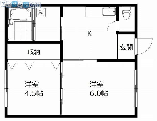 シラクラハイツの間取り