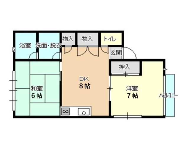 コーポＭＢＭ幕山の間取り