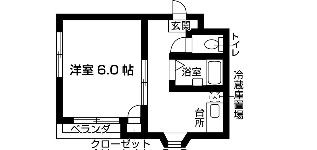 梅ヶ枝マンションIIの間取り