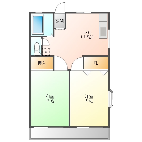 メゾン　ツカサの間取り