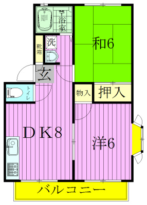 クレール相模台の間取り