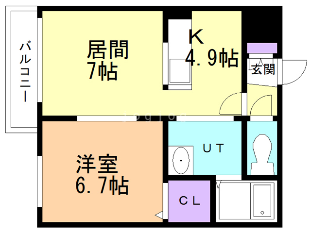 カヴェリ壱番館の間取り