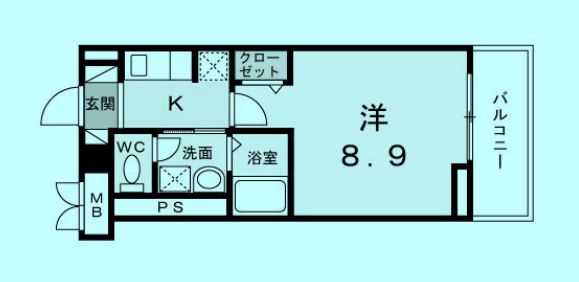 品川区豊町のマンションの間取り