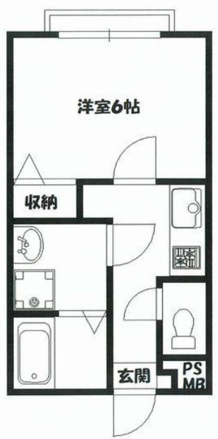 練馬区北町のアパートの間取り