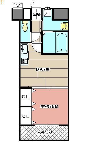 北九州市小倉南区守恒本町のマンションの間取り