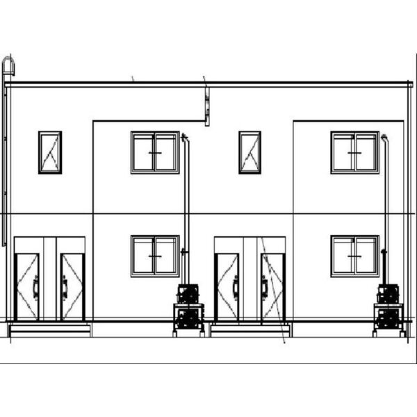 【千歳市あずさのアパートの建物外観】