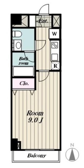 大田区本羽田のマンションの間取り