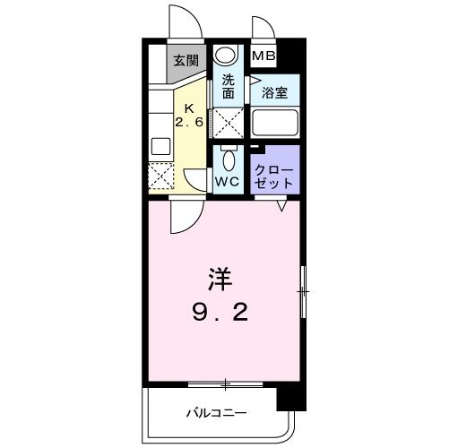 北九州市八幡西区筒井町のマンションの間取り