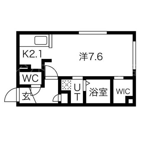 【札幌市中央区北十五条西のマンションの間取り】