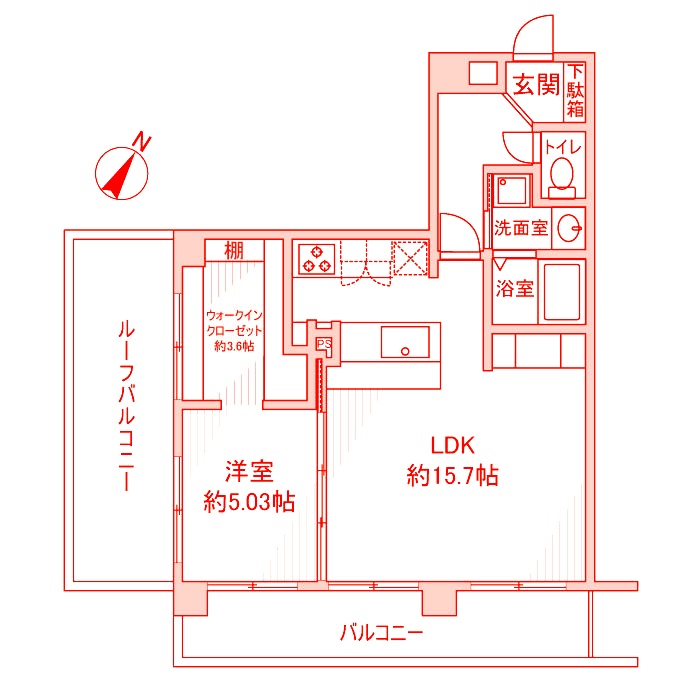 横浜市青葉区榎が丘のマンションの間取り