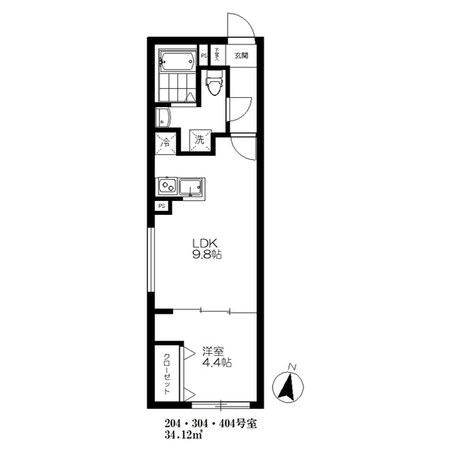 ルオーレ池上の間取り