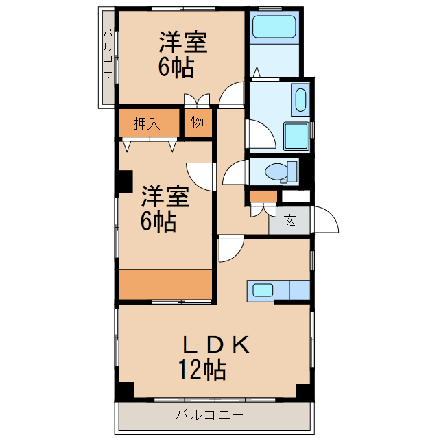 メゾン大嶋Aの間取り