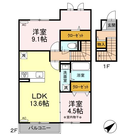 D-ROOMトピア国見の間取り