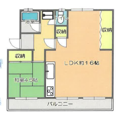 中宮第四住宅７４号棟の間取り