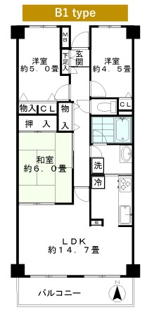 ジュネスの間取り