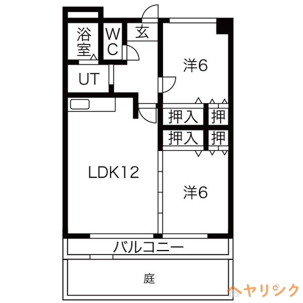 【尾張旭市向町のマンションの間取り】