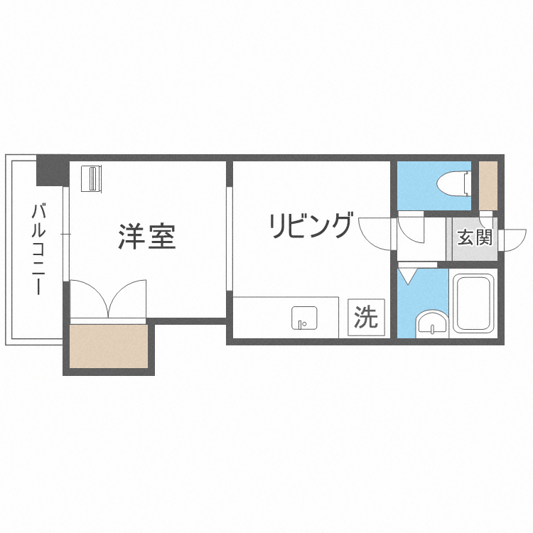 札幌市白石区本通のマンションの間取り