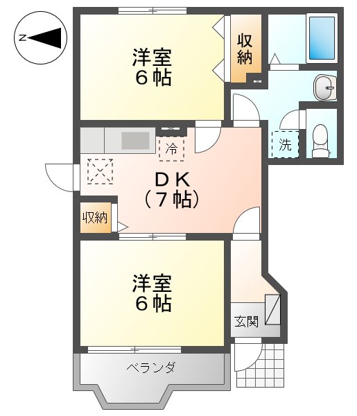 ティンカ ベルの間取り