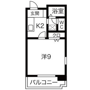 【名古屋市北区黒川本通のマンションの間取り】