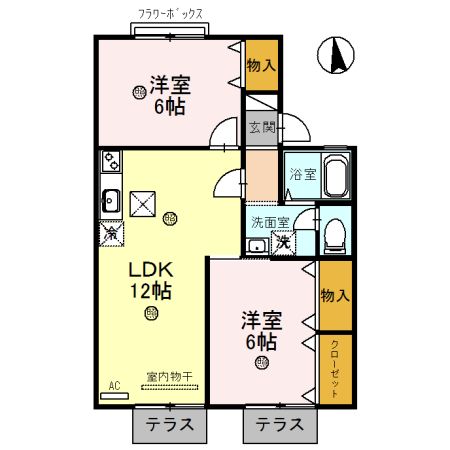 アグリンビレッジ　C棟の間取り