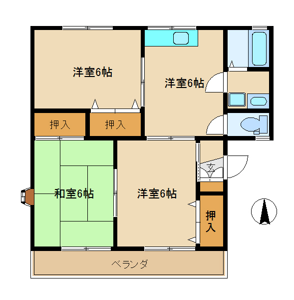 【セジュール10番館の間取り】