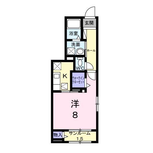 ［大東建託］プラシード（長苗代）の間取り