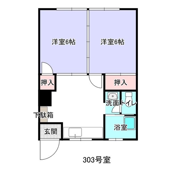 コーポ入舟の間取り