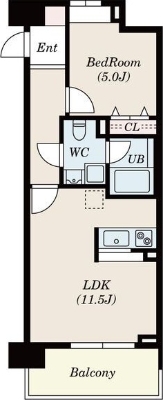 名古屋市中区大井町のマンションの間取り